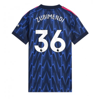 Arsenal Martin Zubimendi #36 Vieraspaita Naiset 2025-26 Lyhythihainen Arsenal Martin Zubimendi #36 Vieraspaita Naiset 2025-26 Lyhythihainen